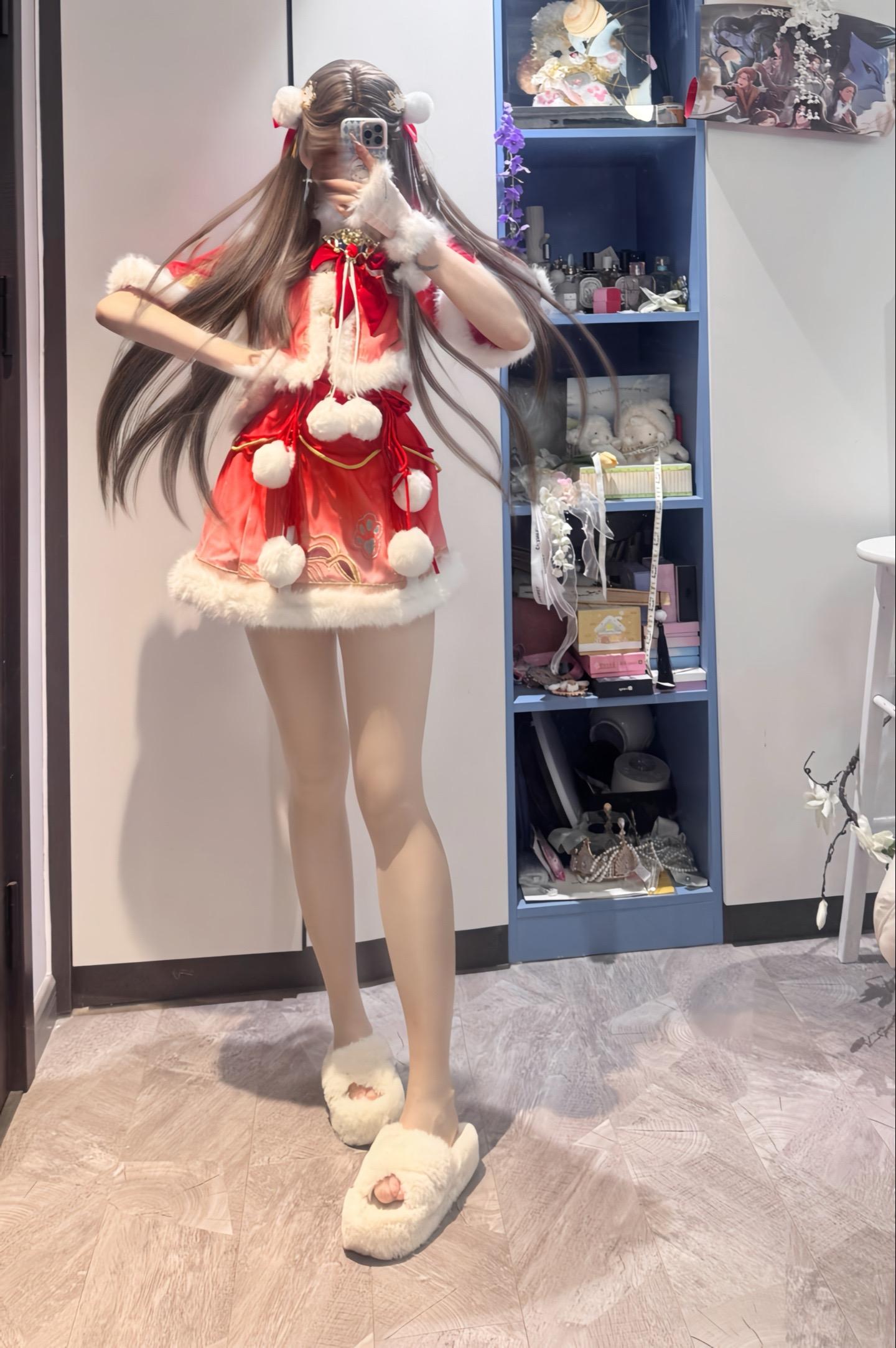 糟糕 头好痒。要变甜妹了