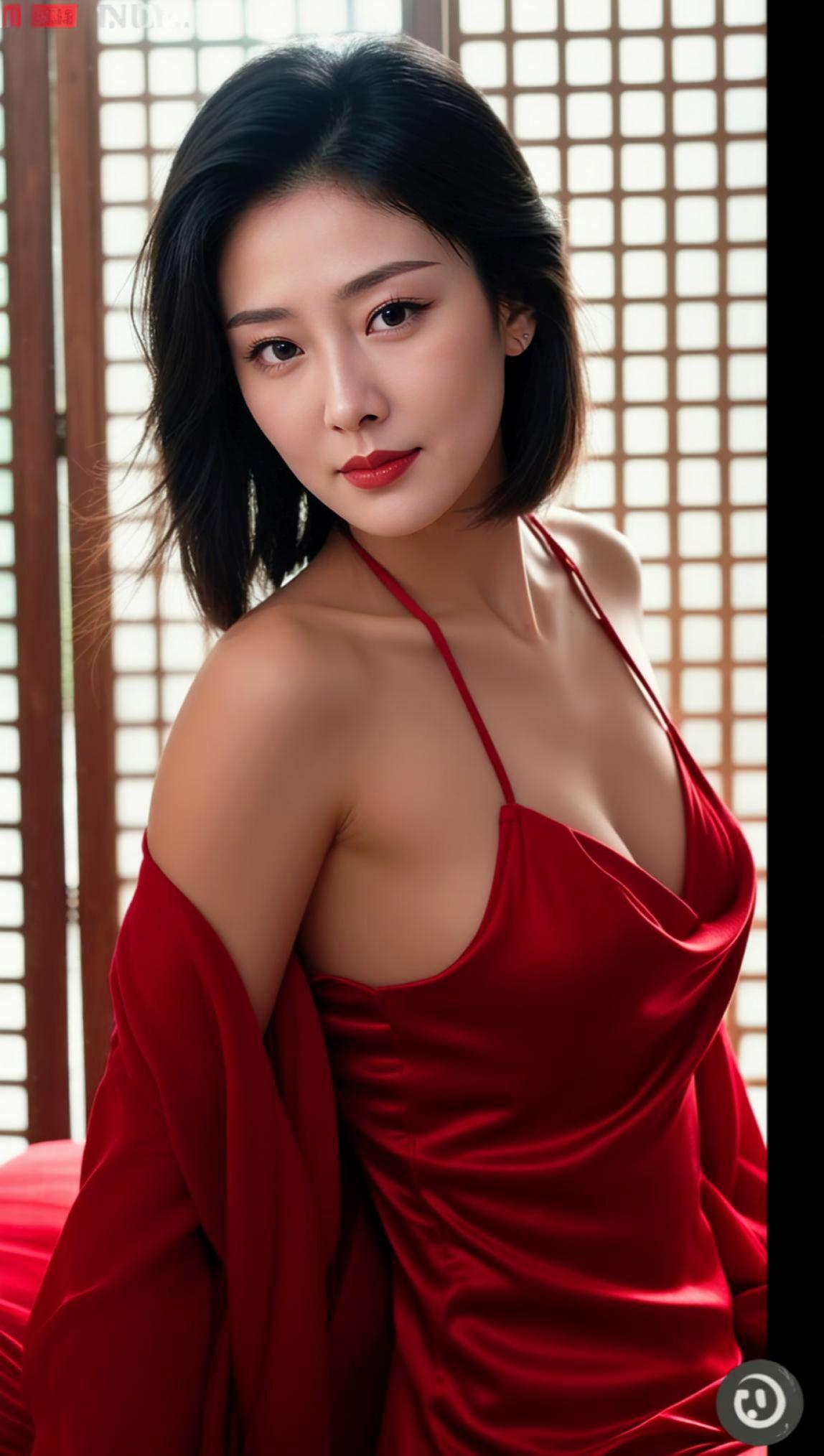 玉坠的凉，披肩的软，还有指尖碰到木栏的湿。这刻的松弛，是雨天给的礼物。