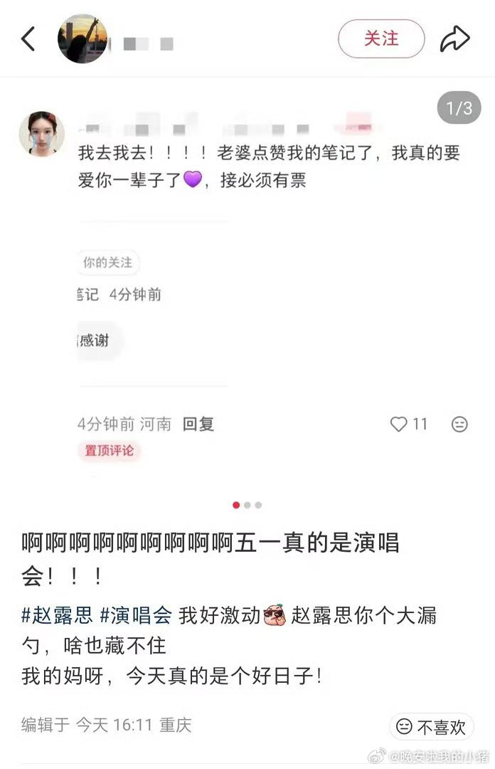 赵露思要开演唱会了