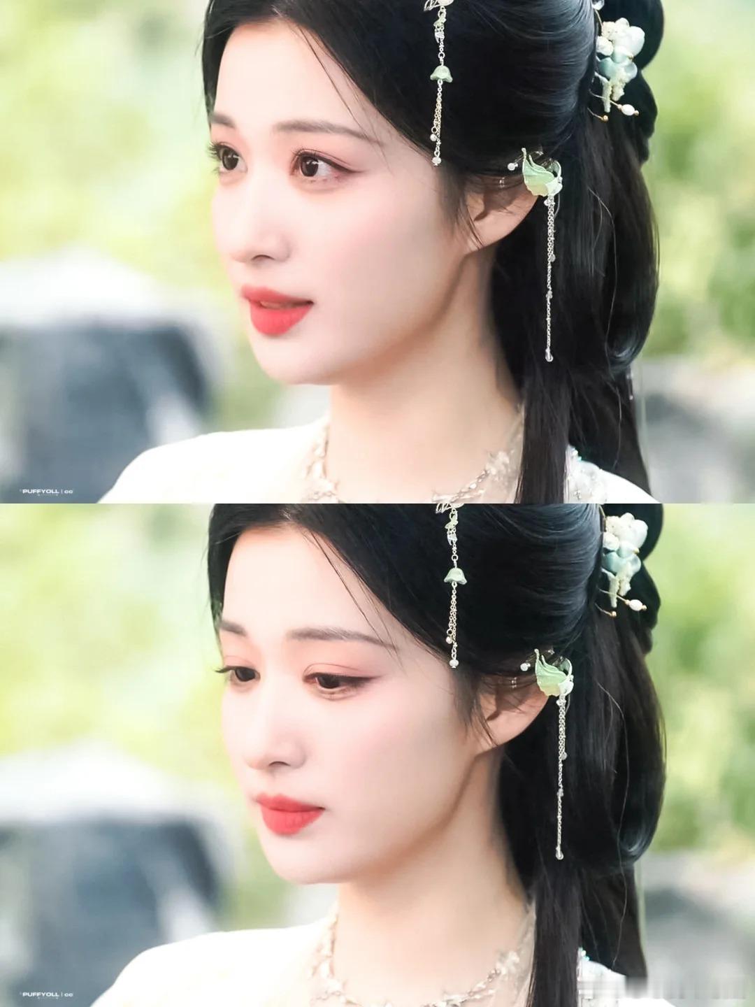 王楚然越素越美王楚然真的越素越好看！淡妆清清爽爽，气质干净又温柔，素颜感造型比浓