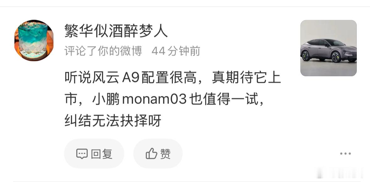 我说，负责风云A9宣传的能不能更新一下机器人运行逻辑整天在小鹏L03内容下面刷风