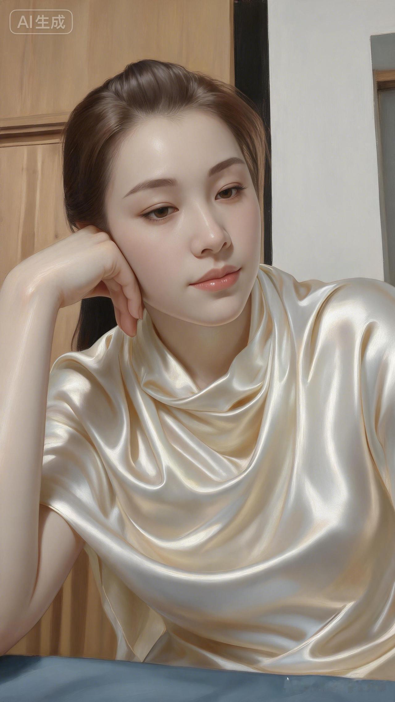 优雅气质，沉静如水，仿佛时间静止。永远优雅的女人