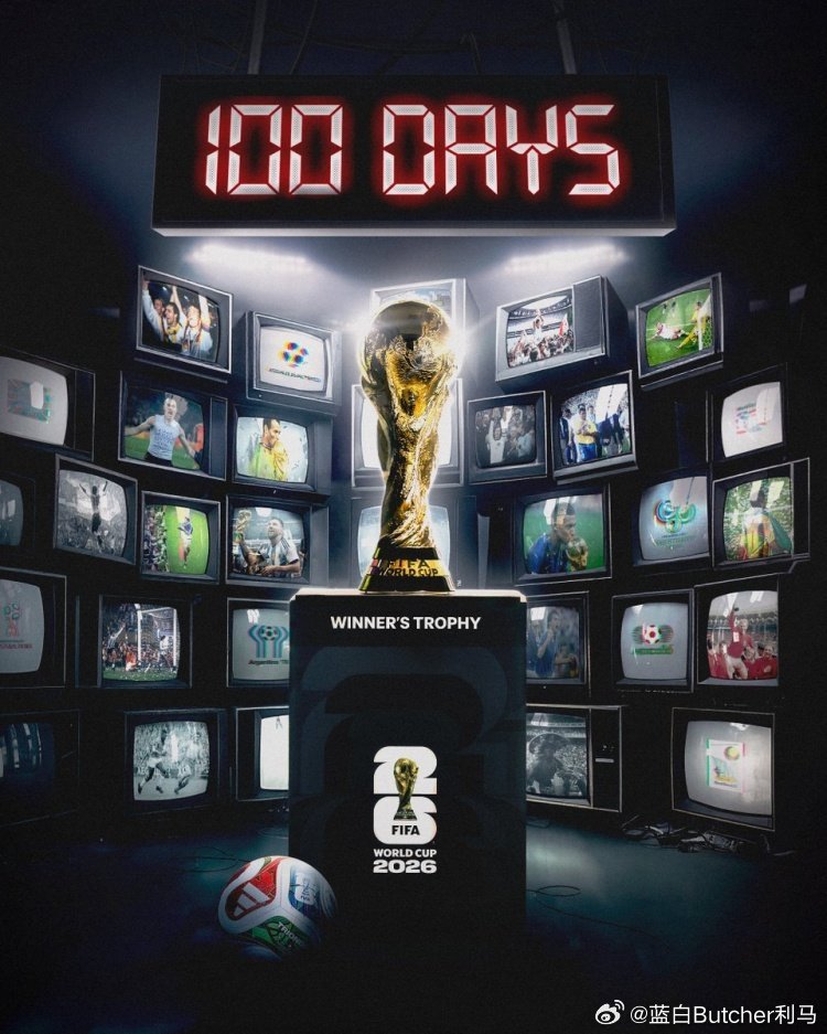 世界杯倒计时100天海报！！！2026年世界杯倒计时100天，世界杯官方社媒晒出