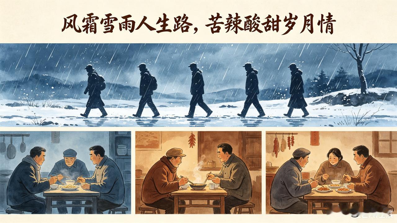 风霜雪雨人生路
苦辣酸甜岁月情