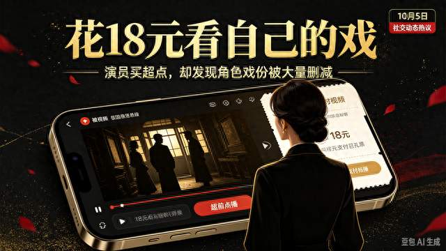 花18元看自己的戏！演员竟遇戏份大删减