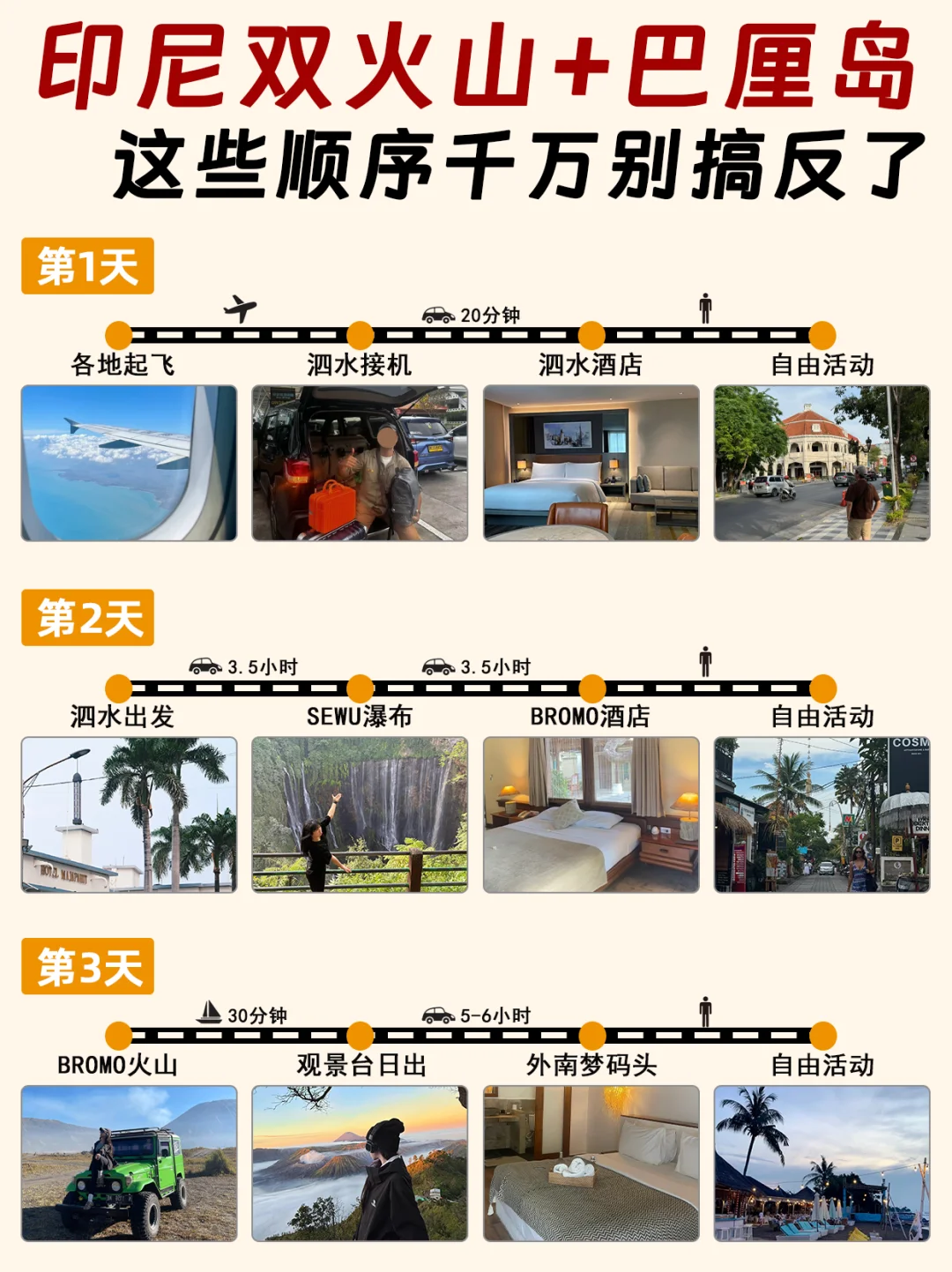印尼双火山+巴厘岛+佩尼达👉顺序别搞错了