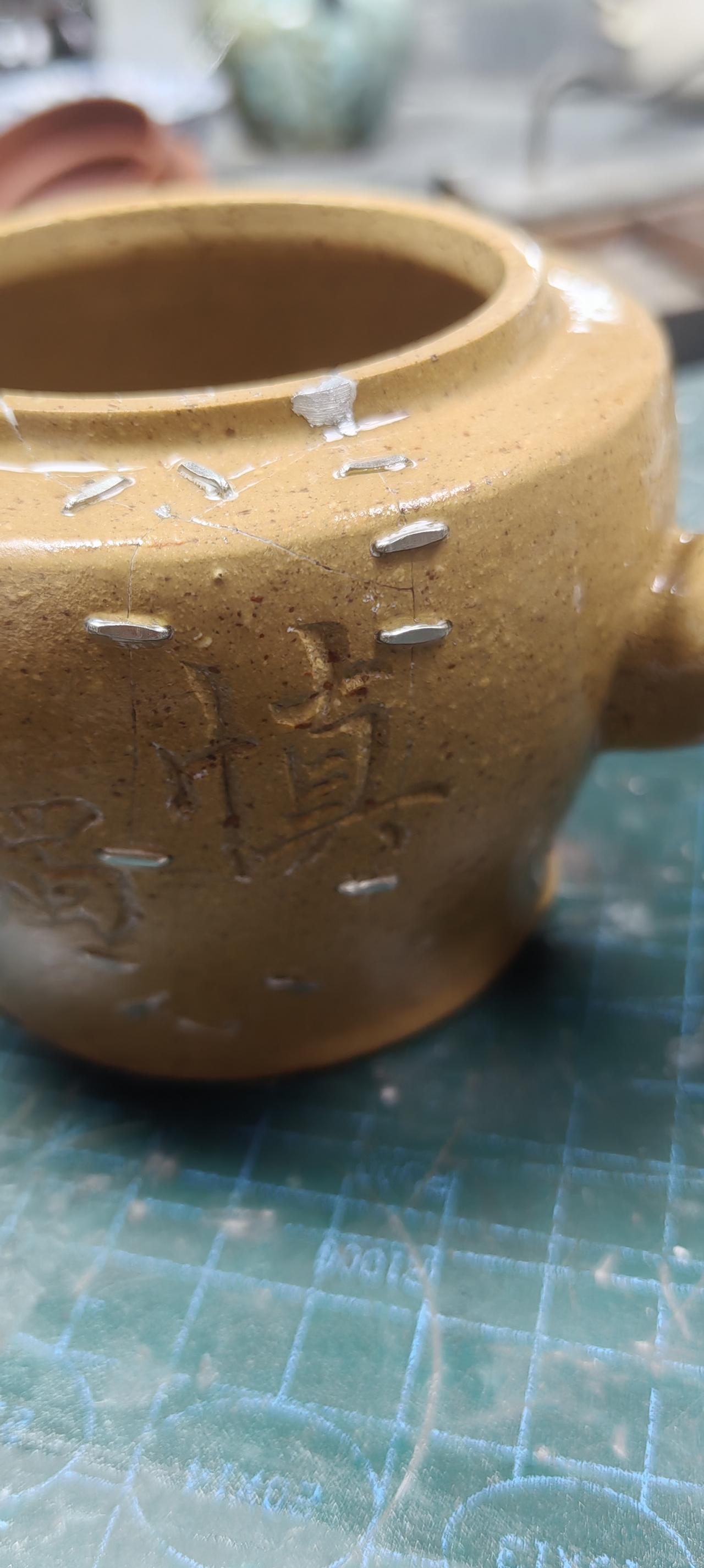 默默陪伴自己的器物有时候比会呼吸的所谓“好朋友”更懂你锔瓷锔瓷教学 瓷器修复茶