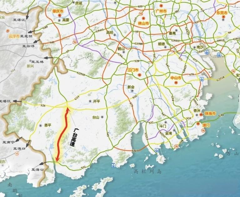 侨乡添新通道！广台高速开平至台山段土建施工招标启动，6个标段同步征集施工单位
 