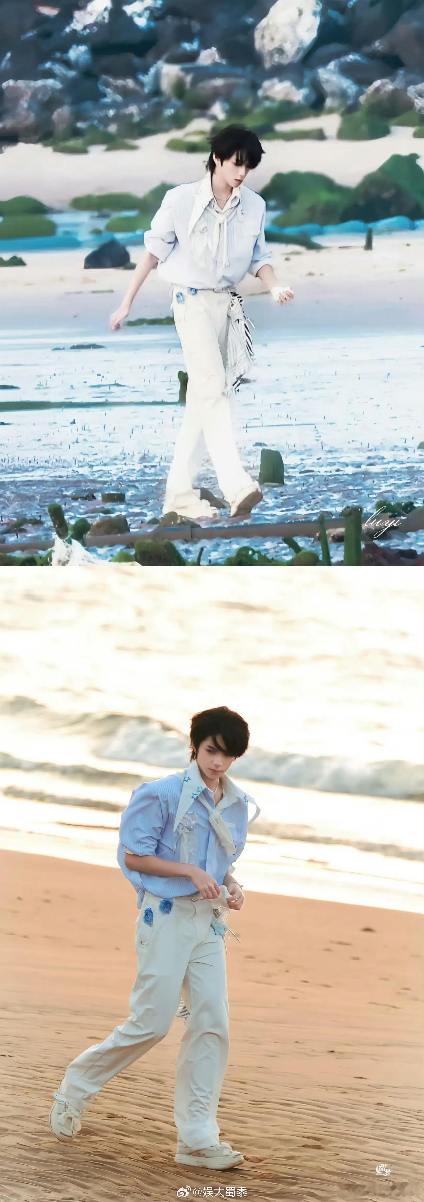 王橹杰每一张都像画报谁懂啊，感觉王橹杰在发光好美