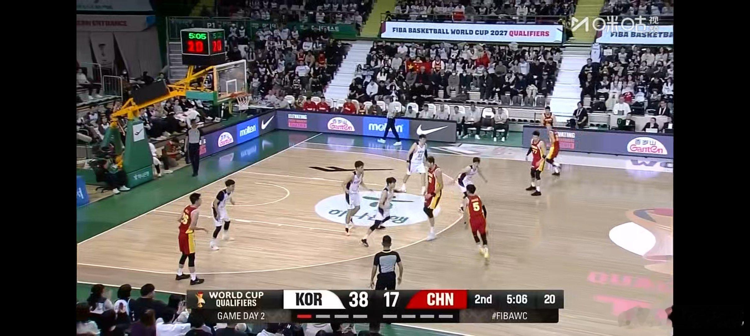 韩国男篮大型投篮训练赛现在正在直播，欢迎收看。中国男篮vs韩国男篮中国男篮