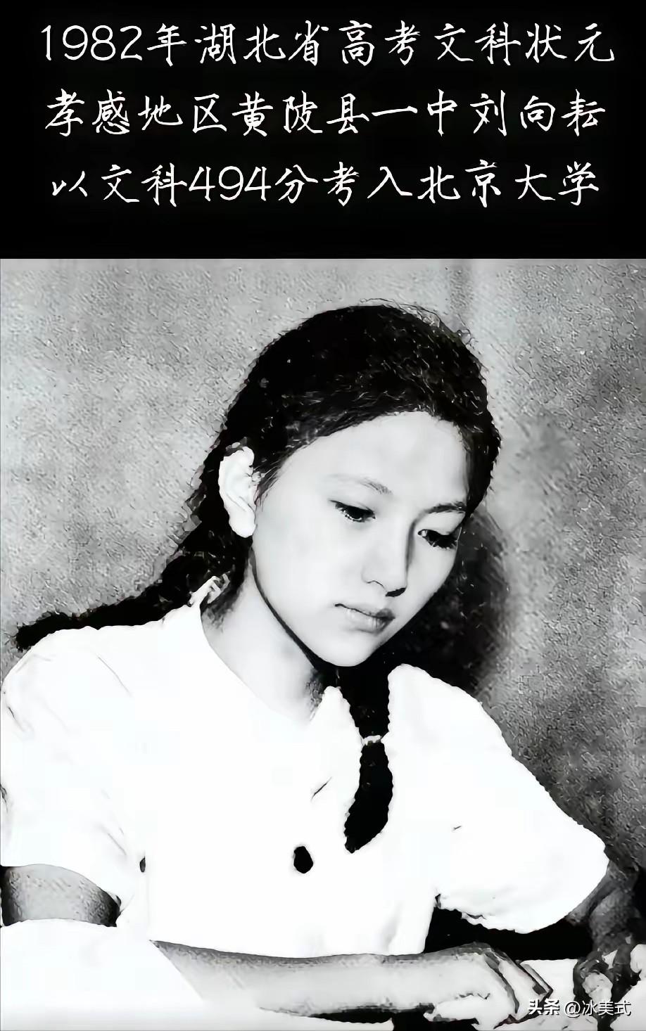 黄陂当年的传奇，1982年湖北省高考状元孝感地区黄陂县一中刘向耘以文科494分考