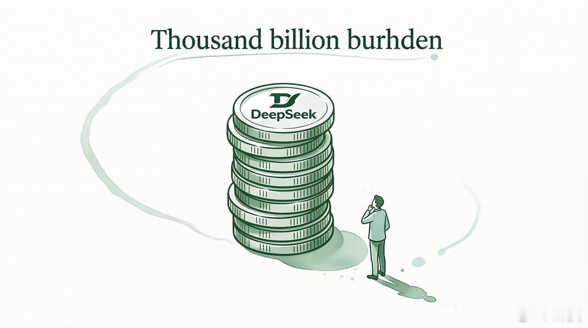 DeepSeek 又融了 500 亿。加上 6 月那轮，两轮合计超过 1000 