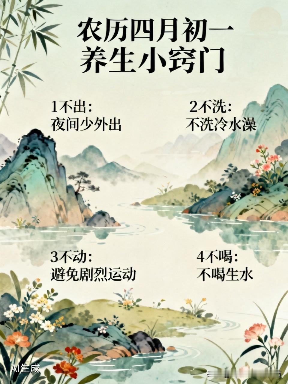 眼瞅着就到农历四月初一了，老辈人传下来这天有不少小讲究，可不是啥迷信，全是贴合孟