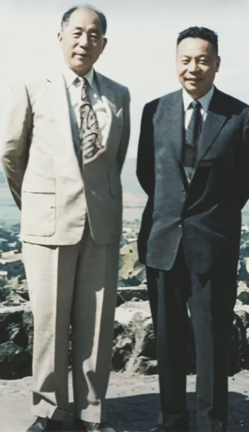 他俩合影，具有划时代意义。
他们相识很早，1937年蒋回国在奉化溪口，张也被幽禁