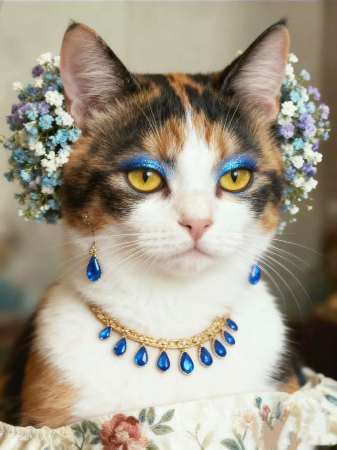 女喵星们的VOGUE女明星造型我的老天鹅，女明星vogue红毯造型猫塑更好看了，