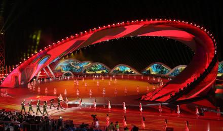 第六届亚洲沙滩运动会在三亚开幕