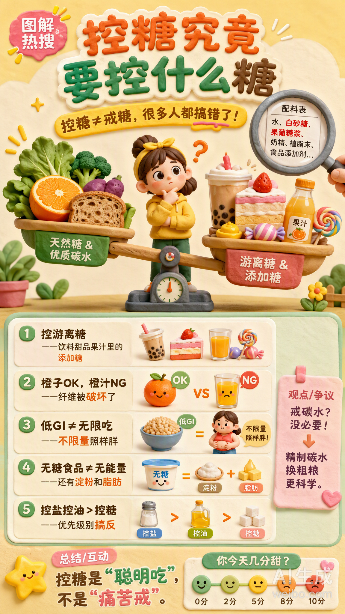 控糖究竟要控什么糖头部热点创作计划 是不是很多人控糖控到戒米饭、啃水煮菜，结果脸