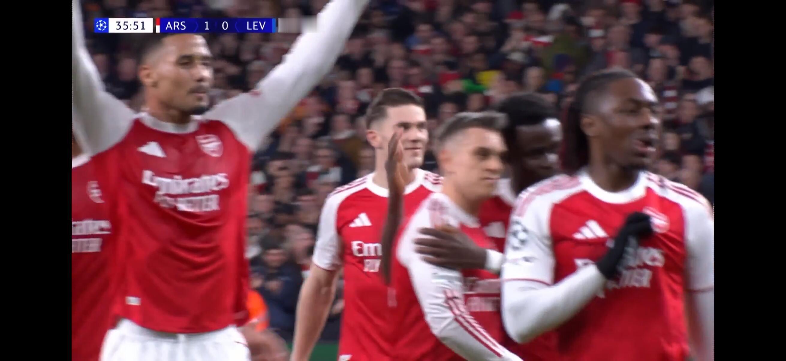 阿森纳2比0勒沃库森欧冠 阿森纳2:0勒沃库森 总分3:1晋级8强阿森纳欧冠次回