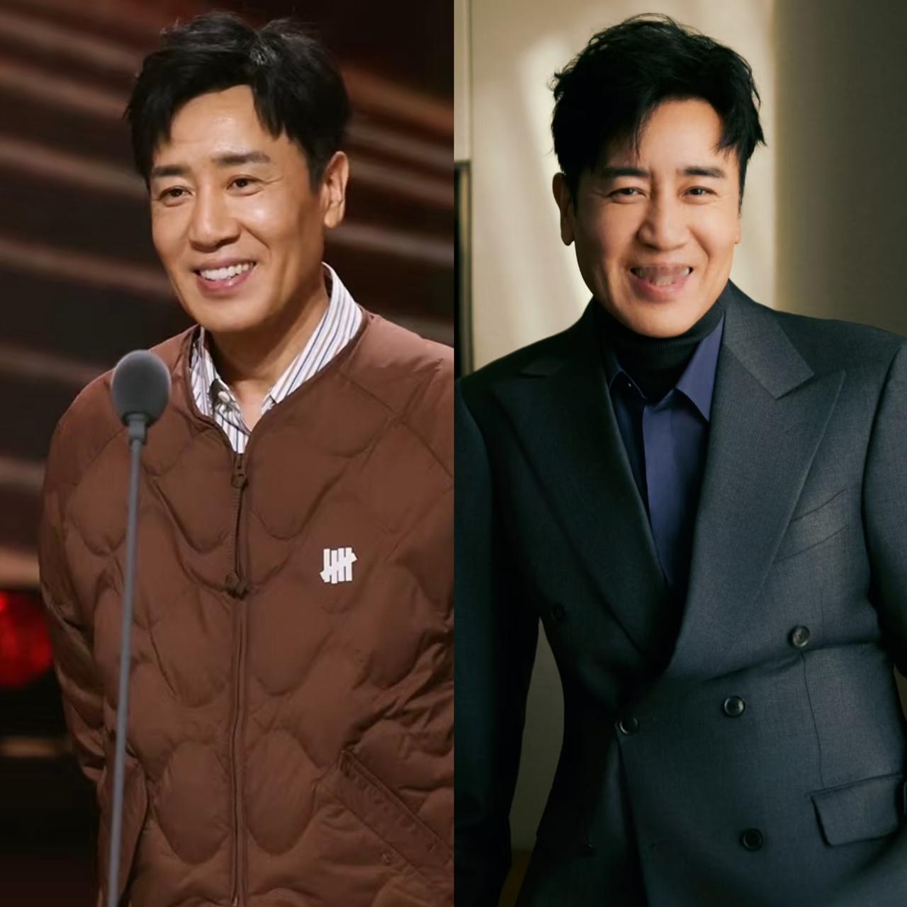 于和伟这个男人，
不能仔细看，
越仔细看，越会发现他长相平平，稍微一打扮，那可就