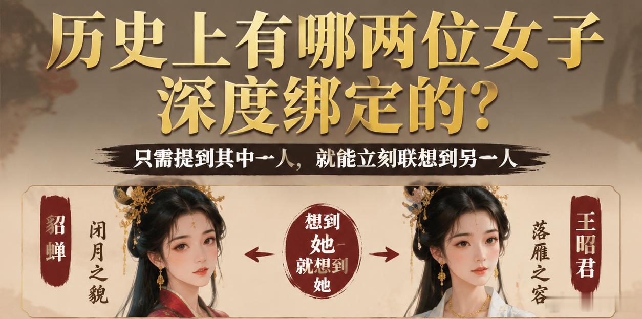 历史上有没有哪两位女子深度绑定的？只需提到其中一人，就能立刻联想到另一人。我先说