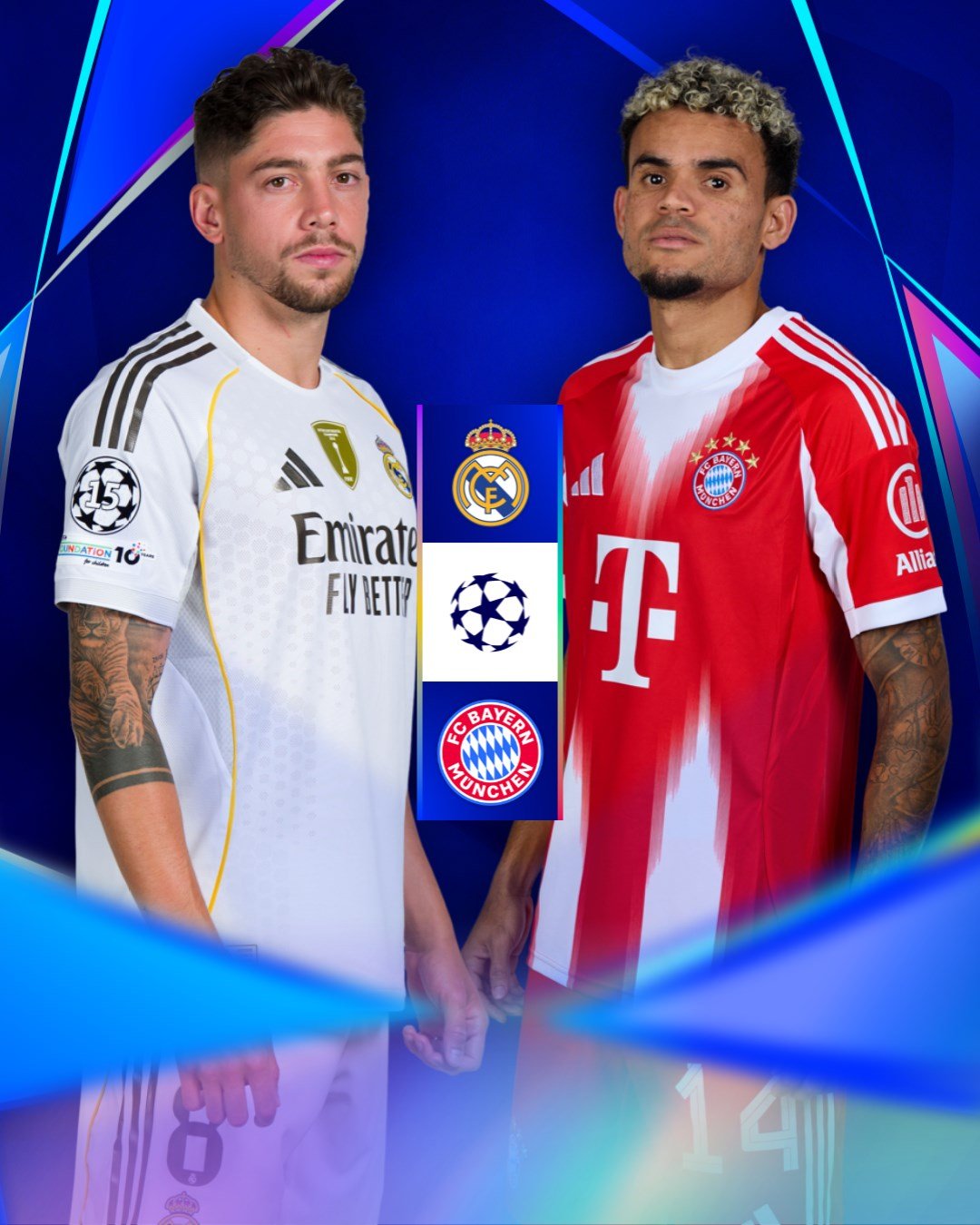 马卡报预测皇马vs拜仁的首发：• 威尼修斯、姆巴佩• 皮塔奇、楚阿梅尼、居莱尔、