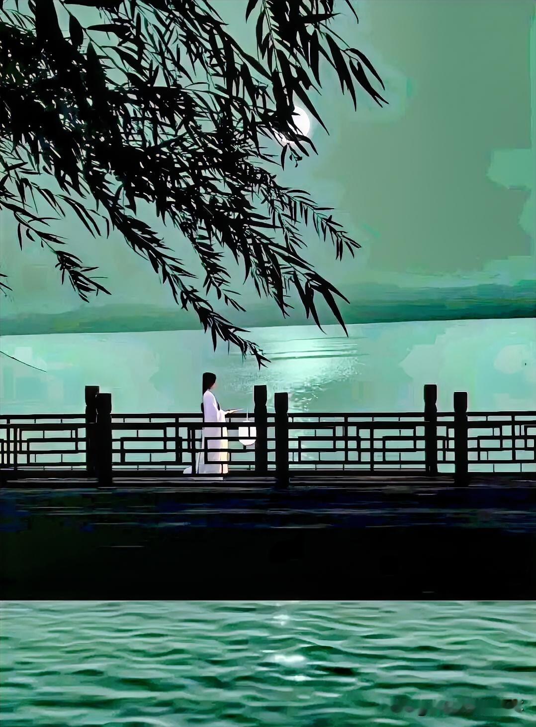 上联：画桥疏柳西林渡
下联：有请雅士[玫瑰][玫瑰][玫瑰]