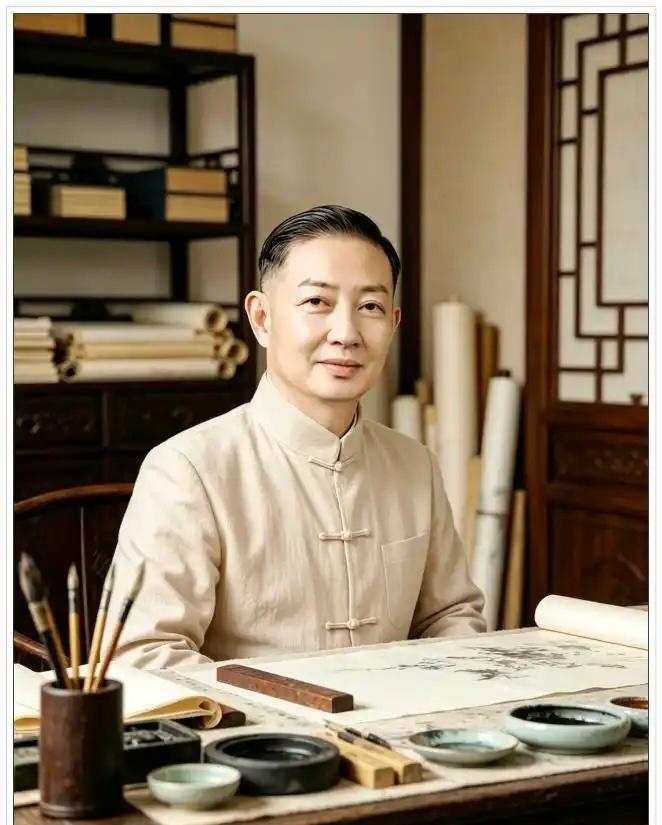 8月8日是京剧大师梅兰芳先生逝世65周年。他的这幅《罗汉倚松图》为陈师曾等称好，
