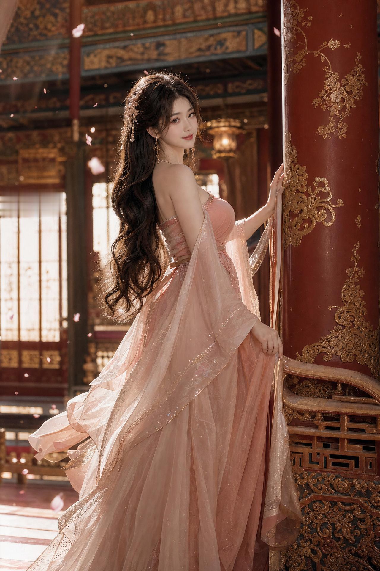穿越时空的少女，粉裙飘逸，古风华美。什么样的女人最令人着迷 普通女生如何成为氛围