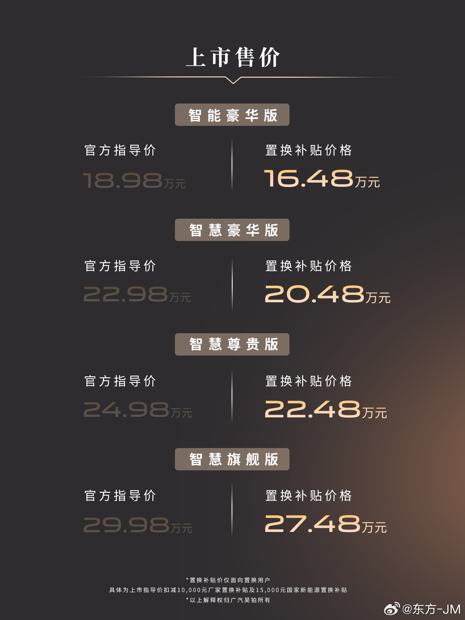 新豪华旗舰昊铂A800上市补贴后16.48万起昊铂A800起步价实际是18.98