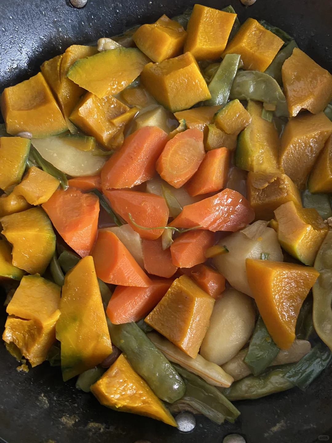 炖窝瓜豆角土豆胡萝卜🥕