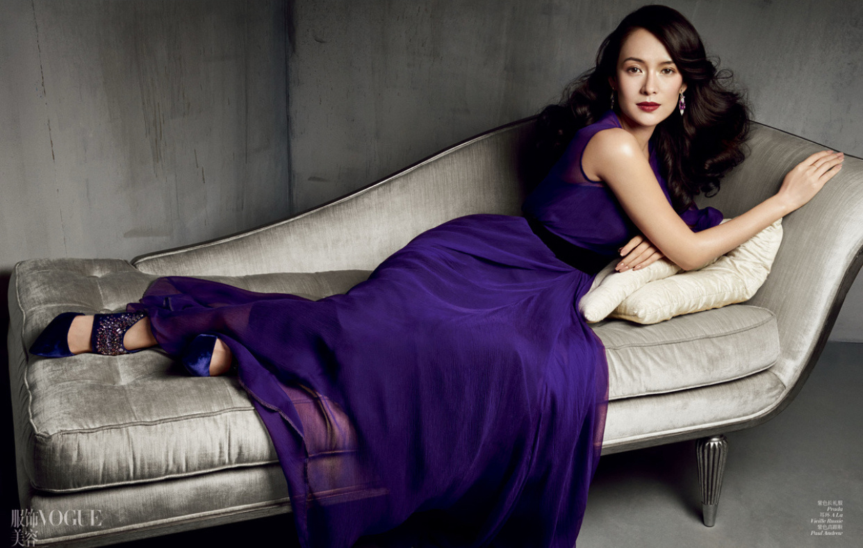 章子怡  身穿Jason wu2013秋冬登上2013年7月刊，好喜欢这一期好莱
