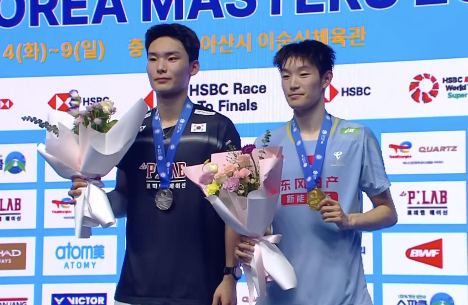 🏆男单冠军：朱轩辰🇨🇳🥈男单亚军：俞泰彬🇰🇷恭喜两位！🎉🎉🎉2