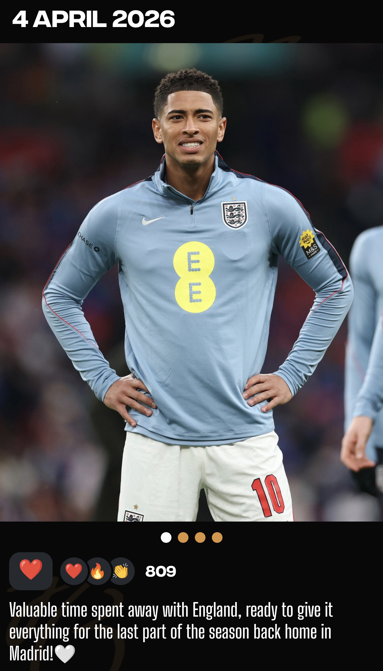 APP＆快拍更新在英格兰度过了一段宝贵的时间，现在回到马德里，准备在赛季最后阶段