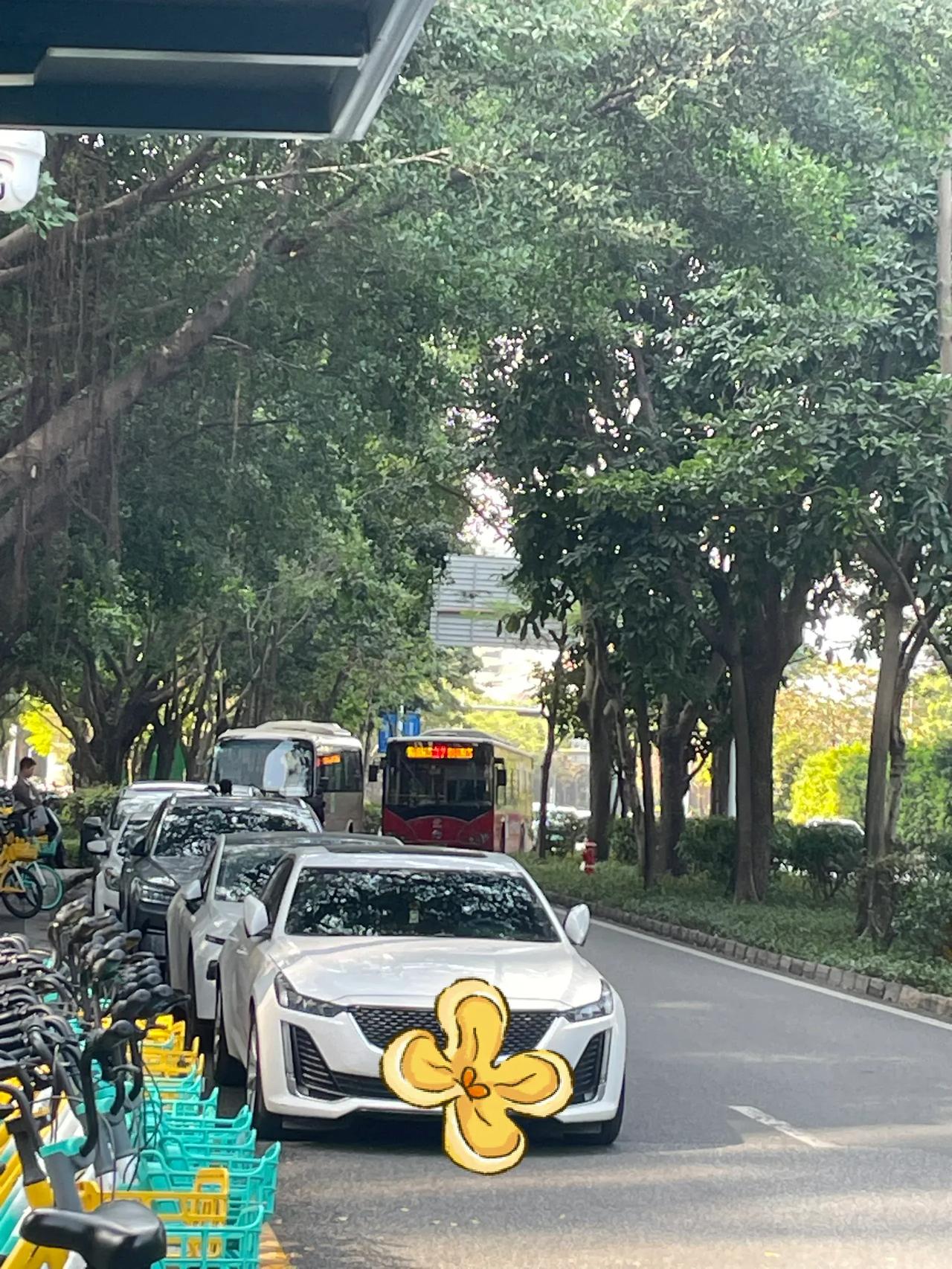 公交车被挤在路口过不来，后续是司机下车把大巴车司机叫来挪车了

#记录我的202