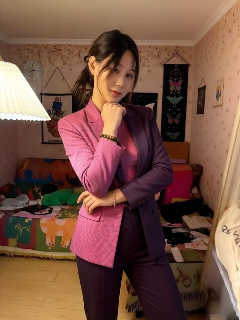 时尚穿搭今天穿什么ootd 绯色连衣裙的穿搭风格 