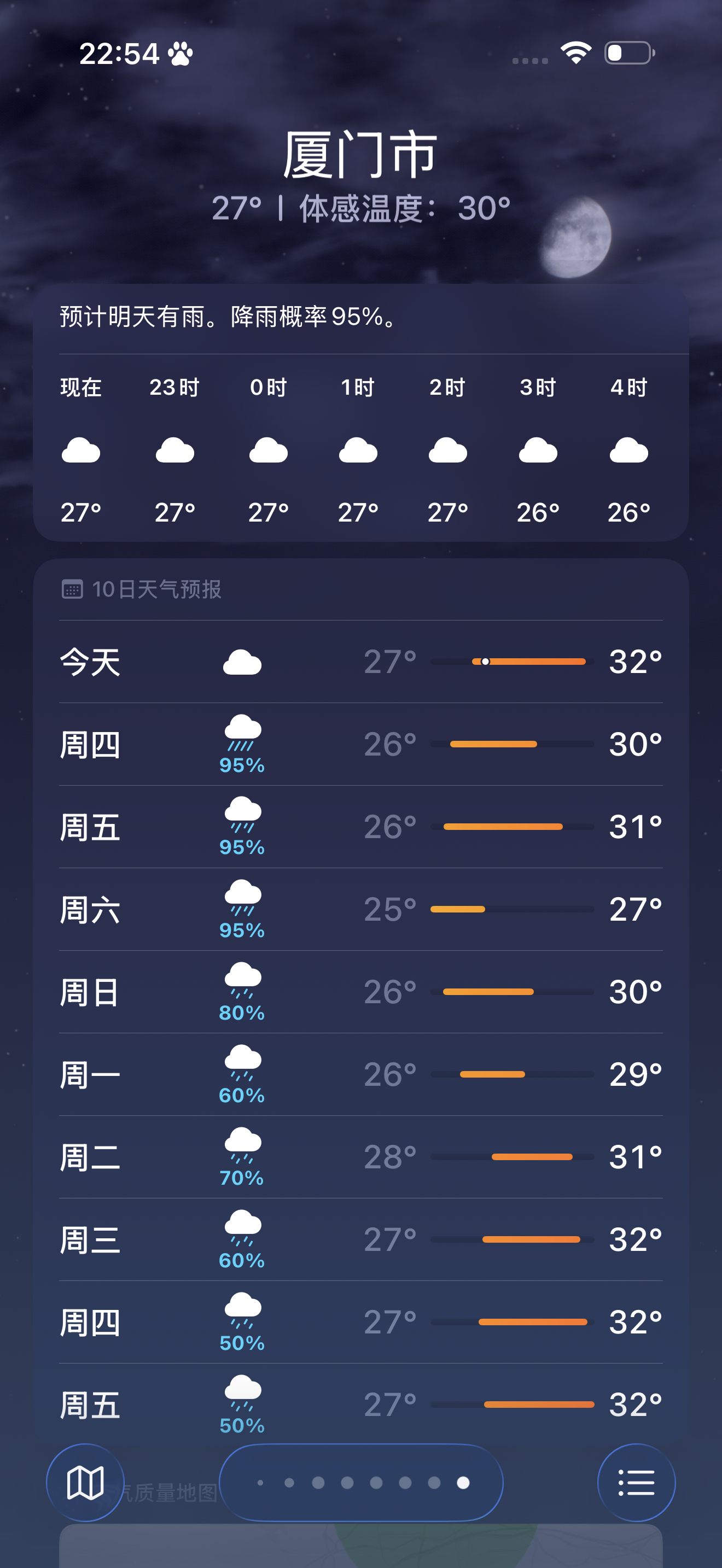 哈哈～ 现在轮到我闪亮登场来唱这首其实雨也没多大了