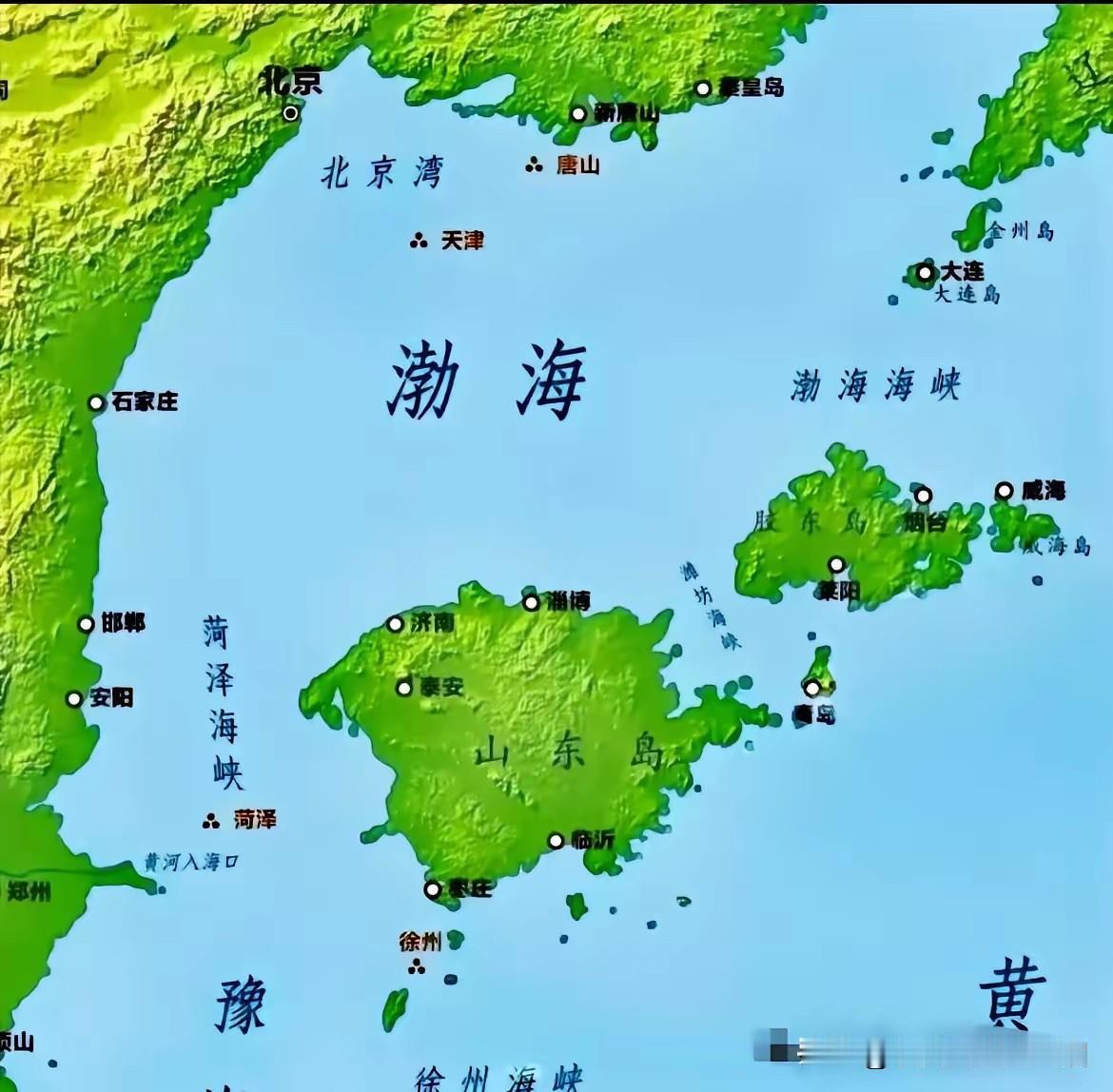 如果没有黄河的持续几万到几十万年的冲刷，山东半岛只能是山东群岛。目前鲁中山区和鲁