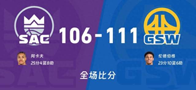 111-106拿下国王！新秀一战出圈，库里手感低迷问题暴露