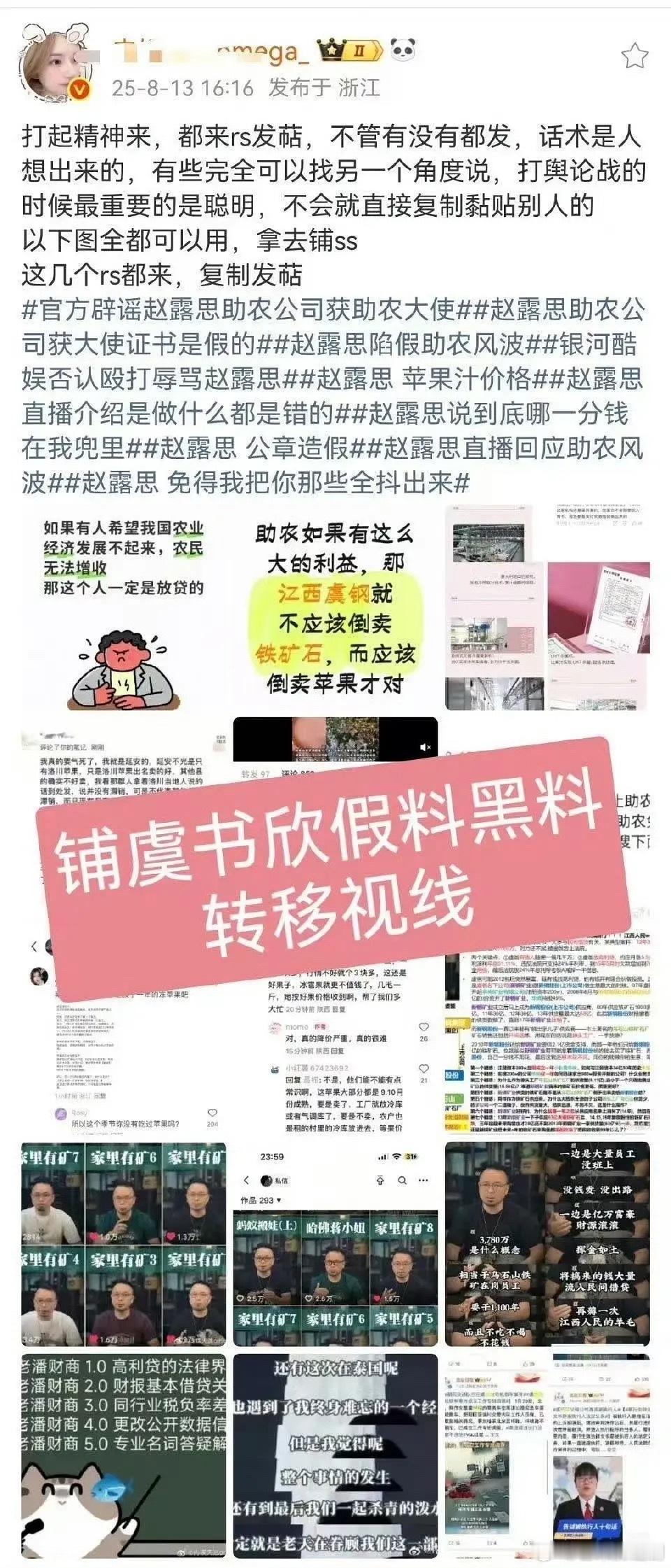 除了钱江媒体外，赵露思大粉在干嘛？眼看被打假，想转移成粉圈打架了 赵露思 钱江媒