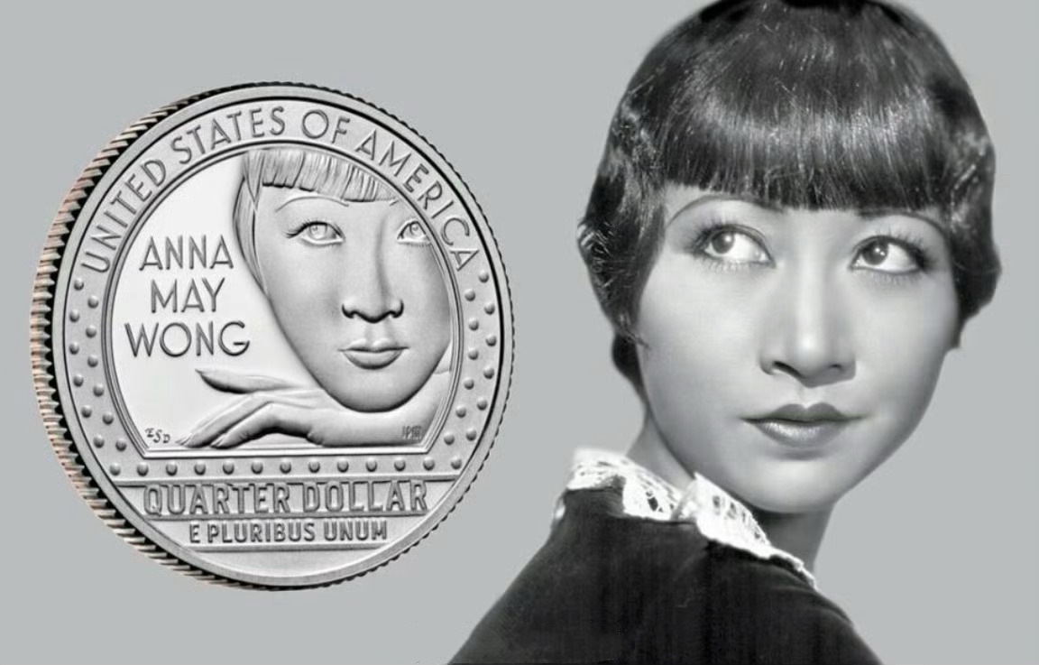 那些消失掉的灵光我重制增清上色 Anna May Wong黄柳霜 这组上美国硬币