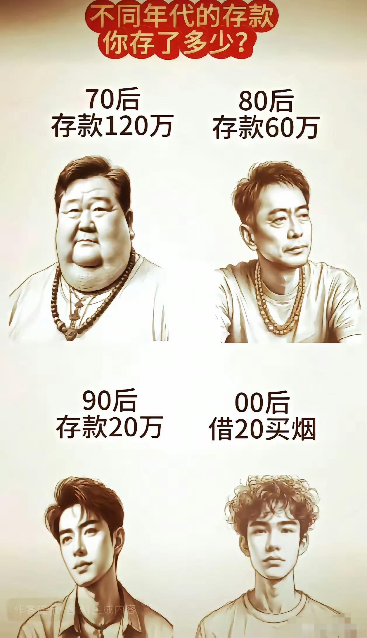 70后的存款是00后不存款的底气。