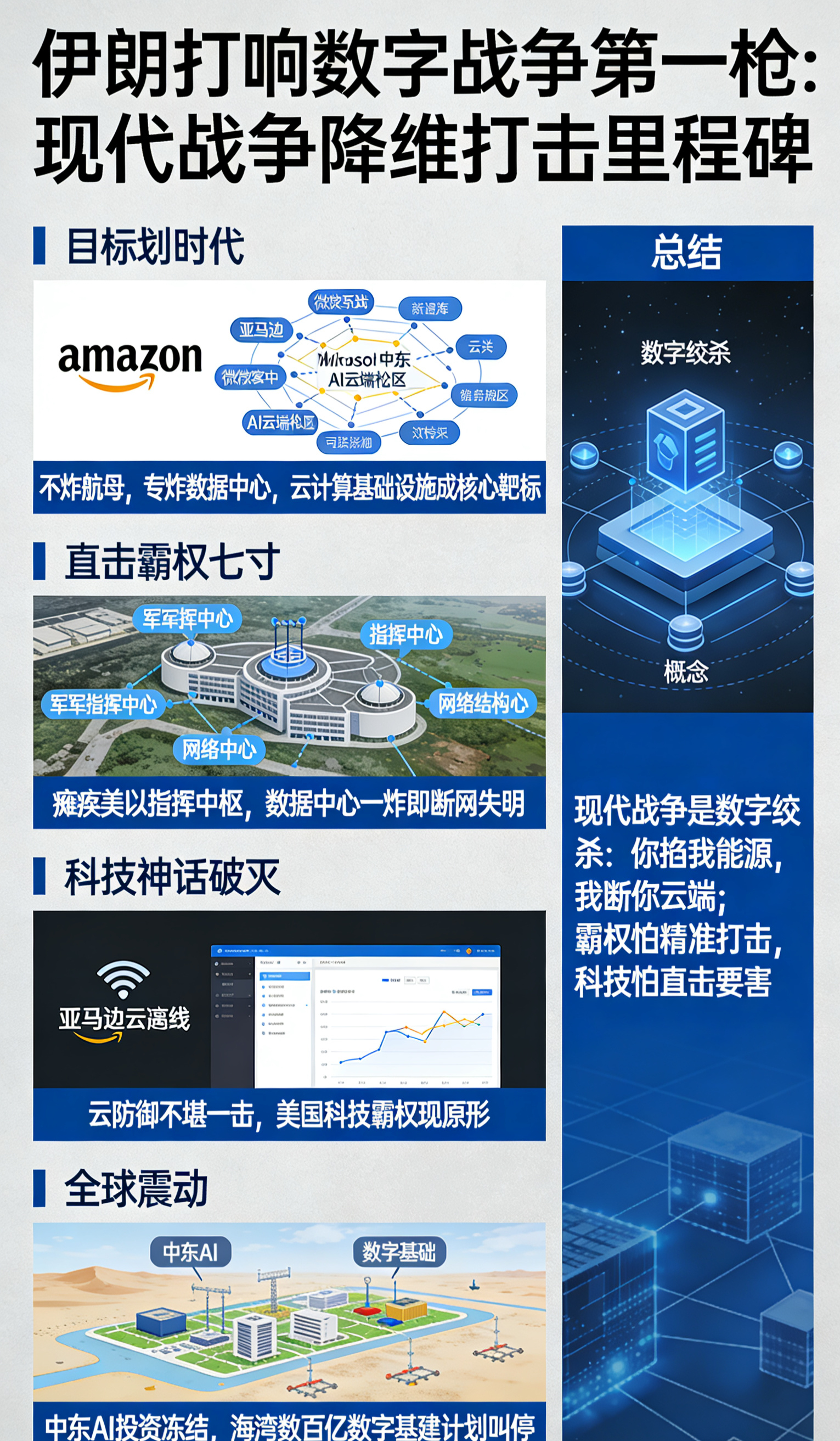 秦岭笑谈伊朗炸了美国科技巨头数据中心【战场规则彻底改写！伊朗精准打击美国数字命脉