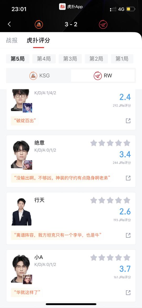 苏州KSG3比2战胜济南RW侠