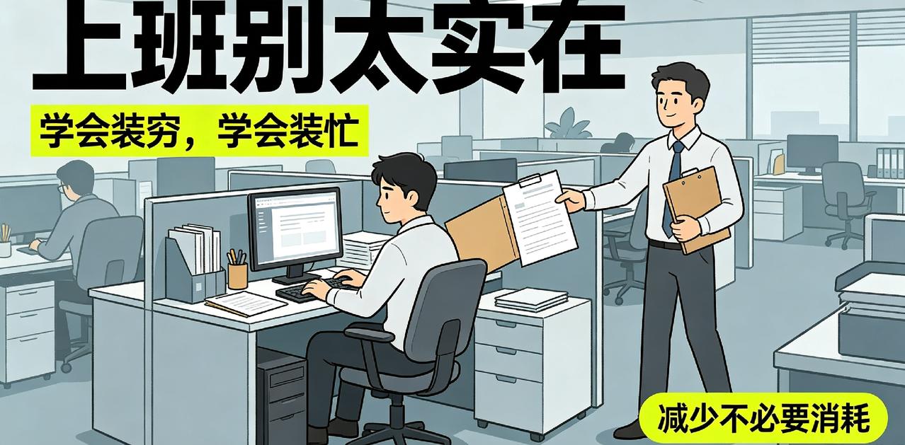 打工人职场自保法则：上班要学会装穷、装忙
 
混迹职场久了才明白，打工人要懂得适