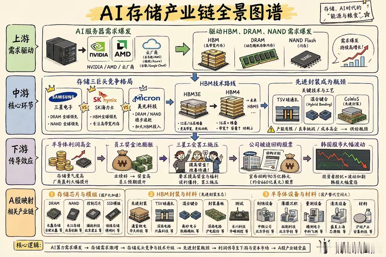 AI存储产业链全景图 