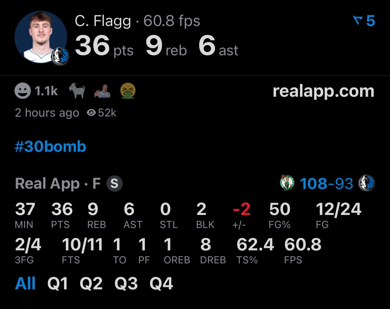 独行侠应该目的明确了，你就让弗拉格练，第一个目标：最佳新秀。 