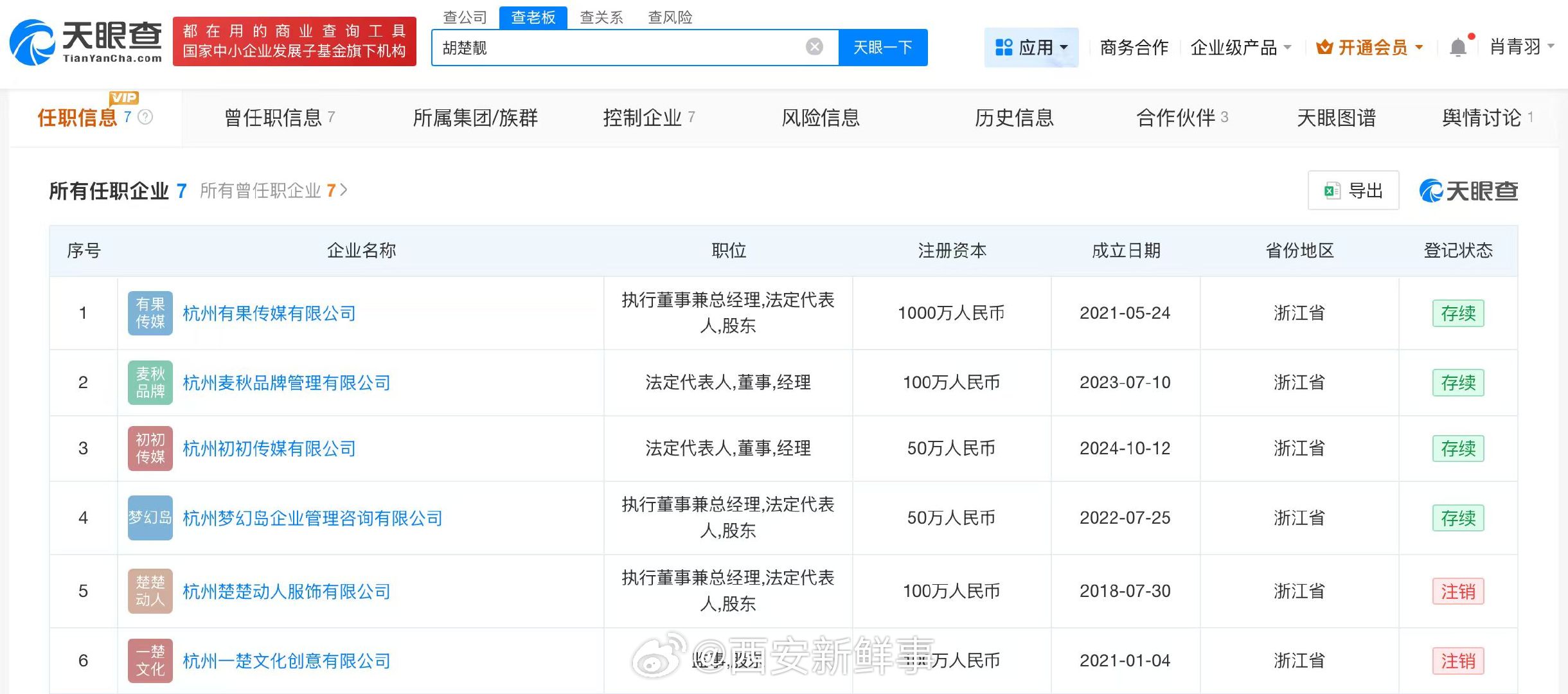 【网红胡楚靓分手后涨粉超50万 】小袁烧烤店口味评分仅3.8 2025年6月，网