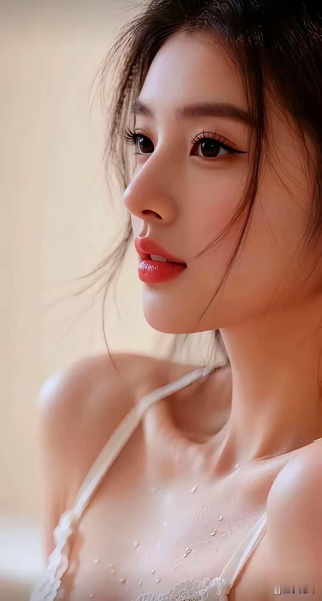 美丽的少女总能让人眼前一亮，在古典风景或简约纯色的背景衬托下，她们仿佛从油画中走