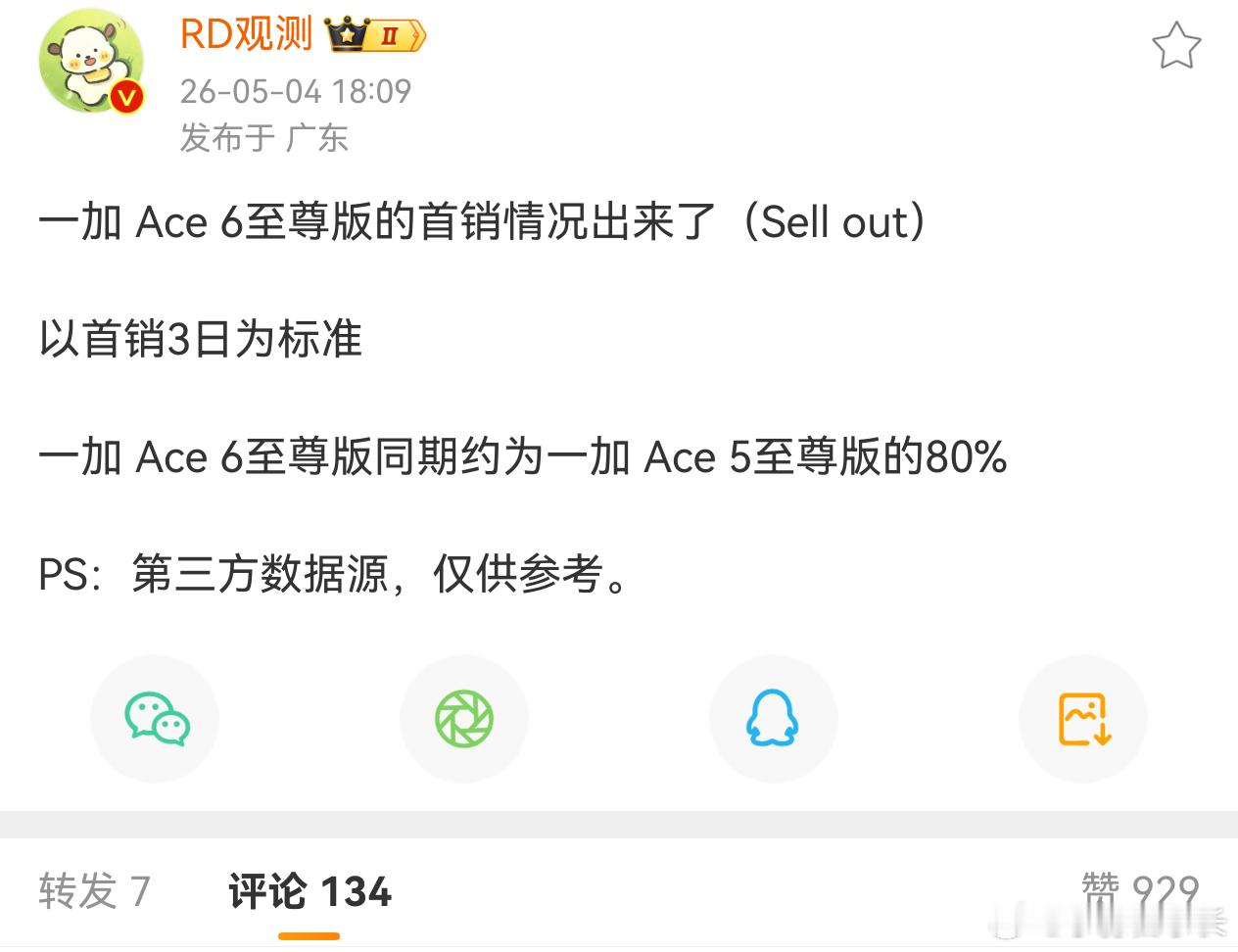 一加ACE6至尊版这个成绩可以呀，价格大涨之后，能不能保持前代的80%，在当下这