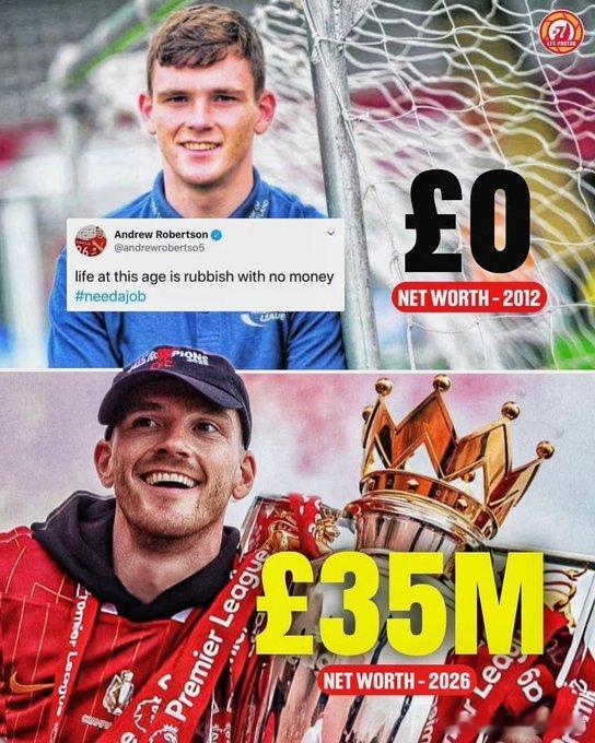 天空体育透露利物浦与热刺就·罗伯逊转会的谈判涉及金额约为500万英镑。目前初步谈